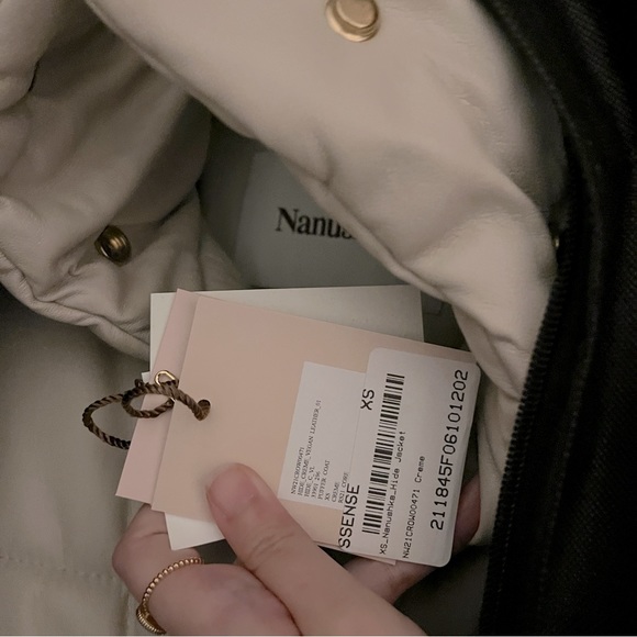 NANUSHKA VEGAN LEATHER PUFFER JACKET XS - Picture 7 of 8